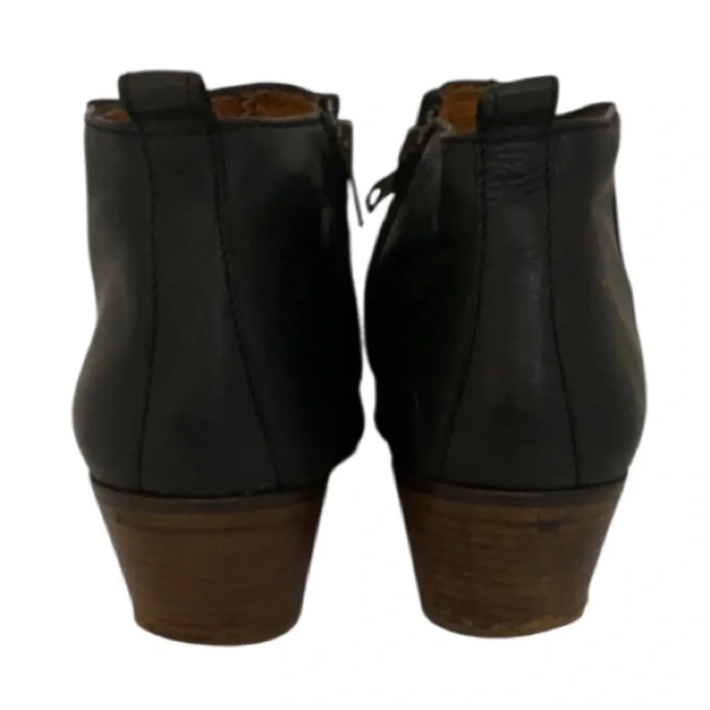Authentic Madewell black leather & suede designer ankle boots Sz 10